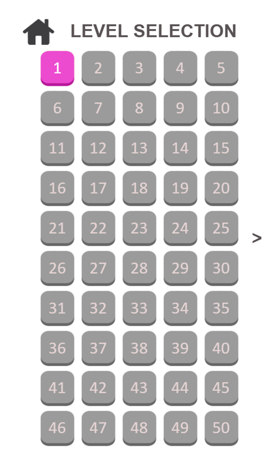 Emoji Puzzle Game Level Selection Screenshot.