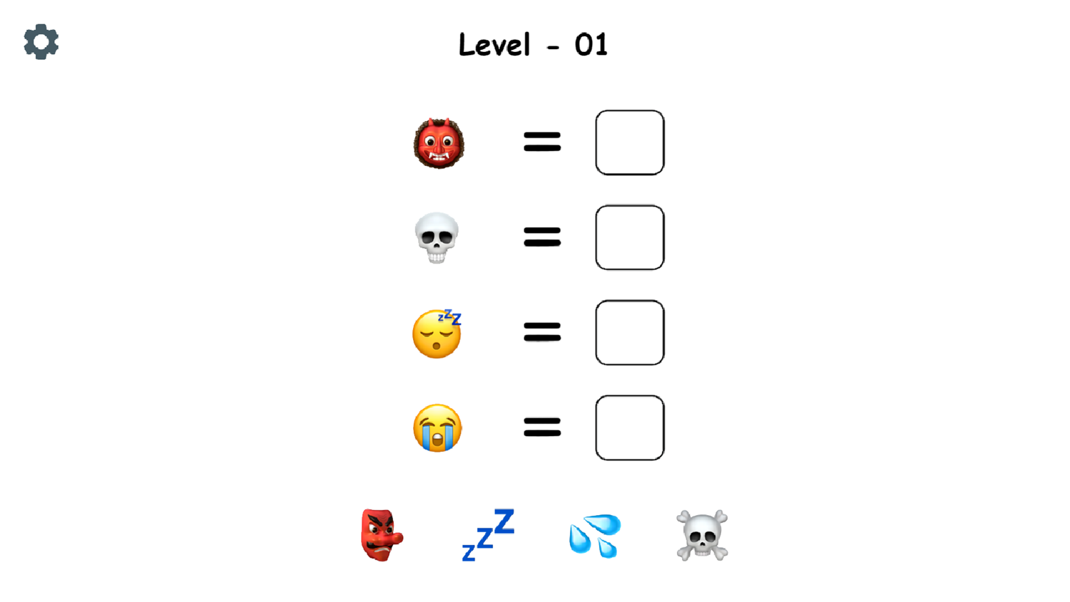 Emoji Puzzle Game Screenshot.