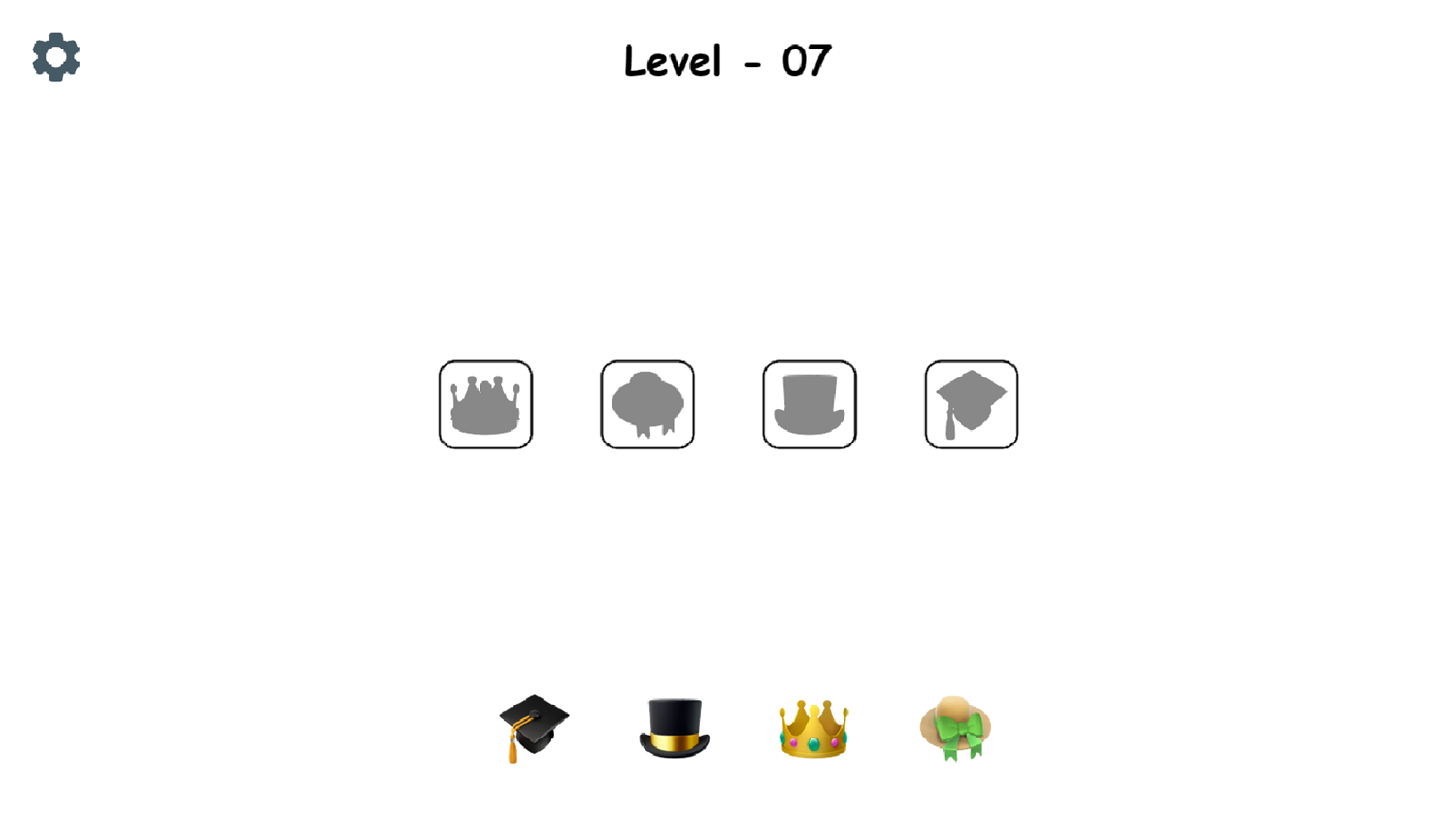 Emoji Puzzle Game Shadow Matching Level Screenshot.