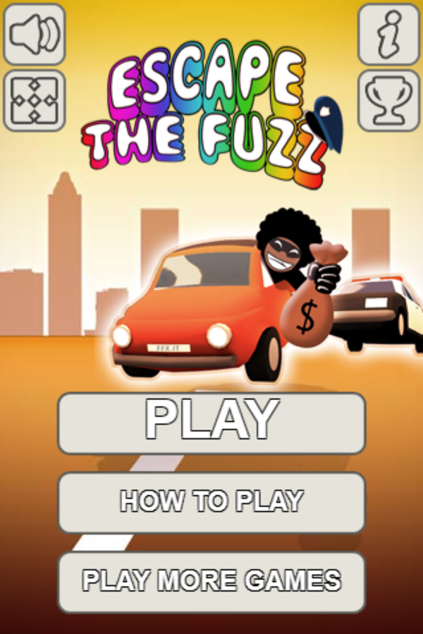 Escape the Fuzz Welcome Screenshot.