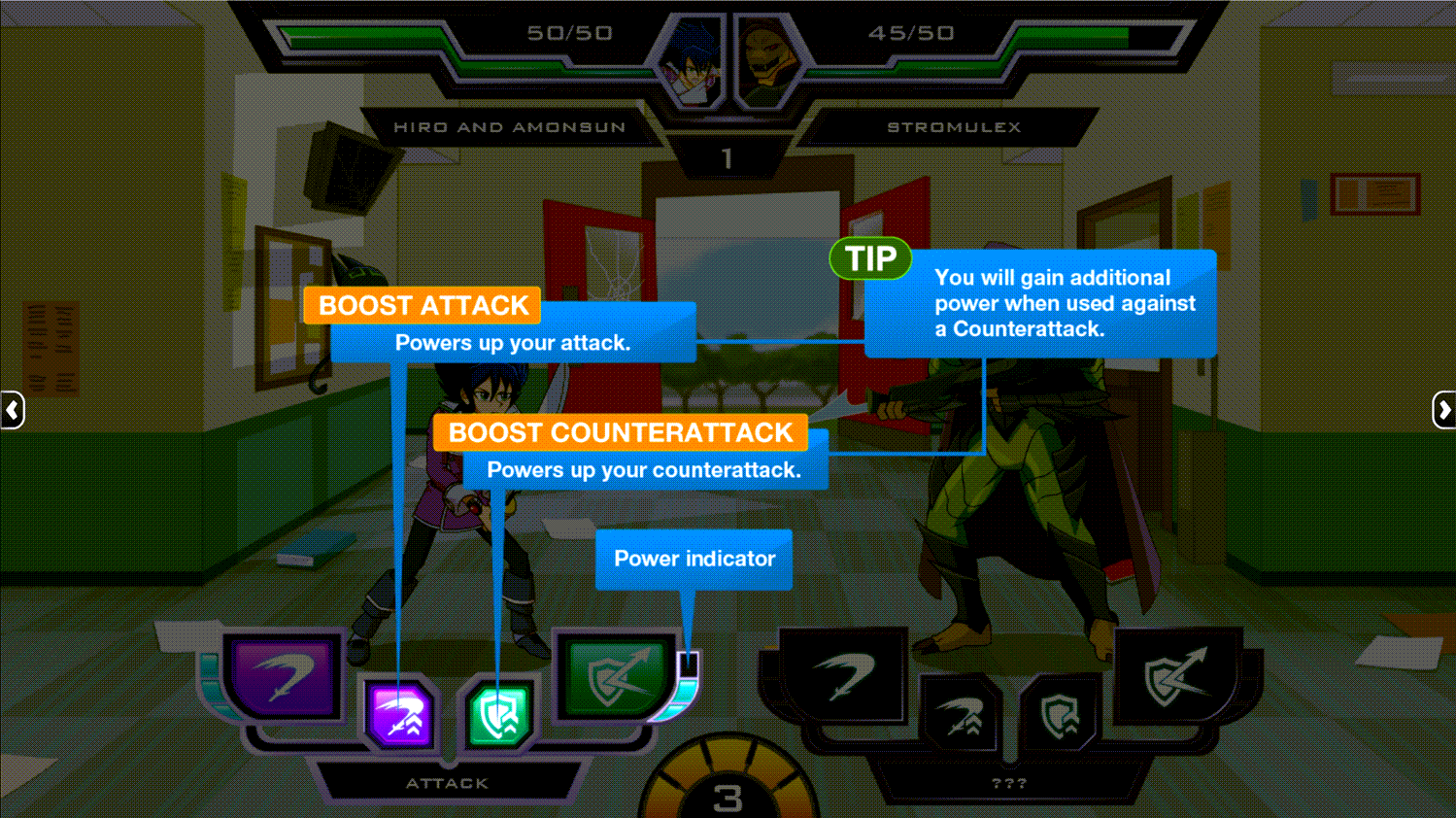 Exchange Student Zero Battle Day Brawl Game How to Boost Instructions Screenshot.