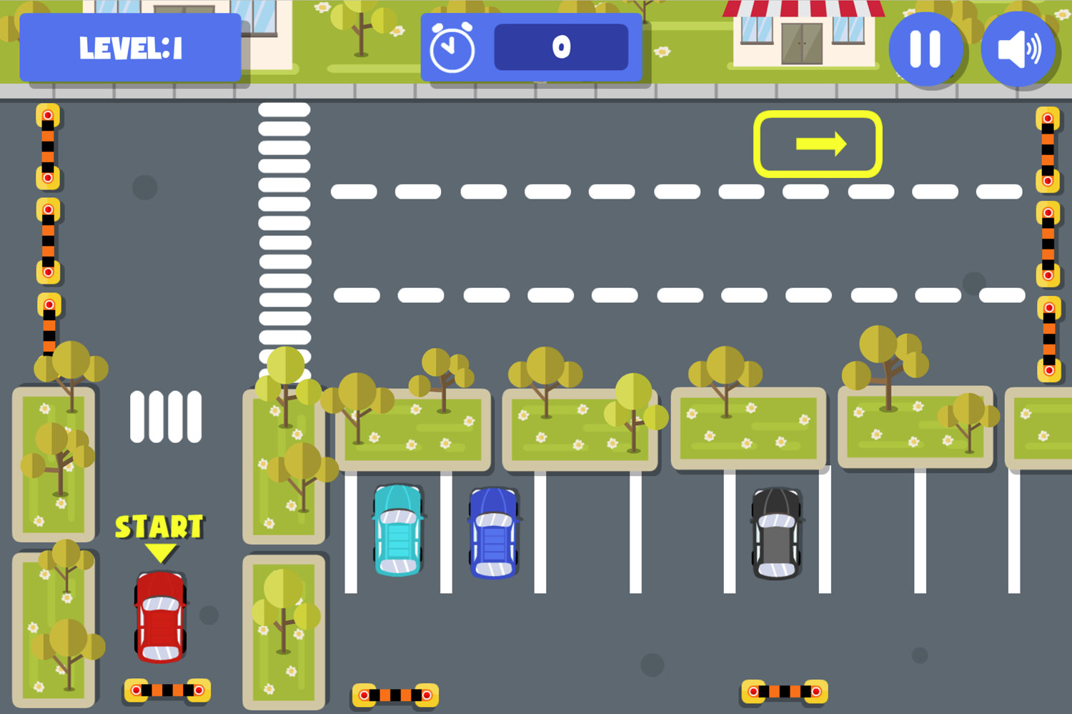 Extreme Car Parking Game First Level Screenshot.