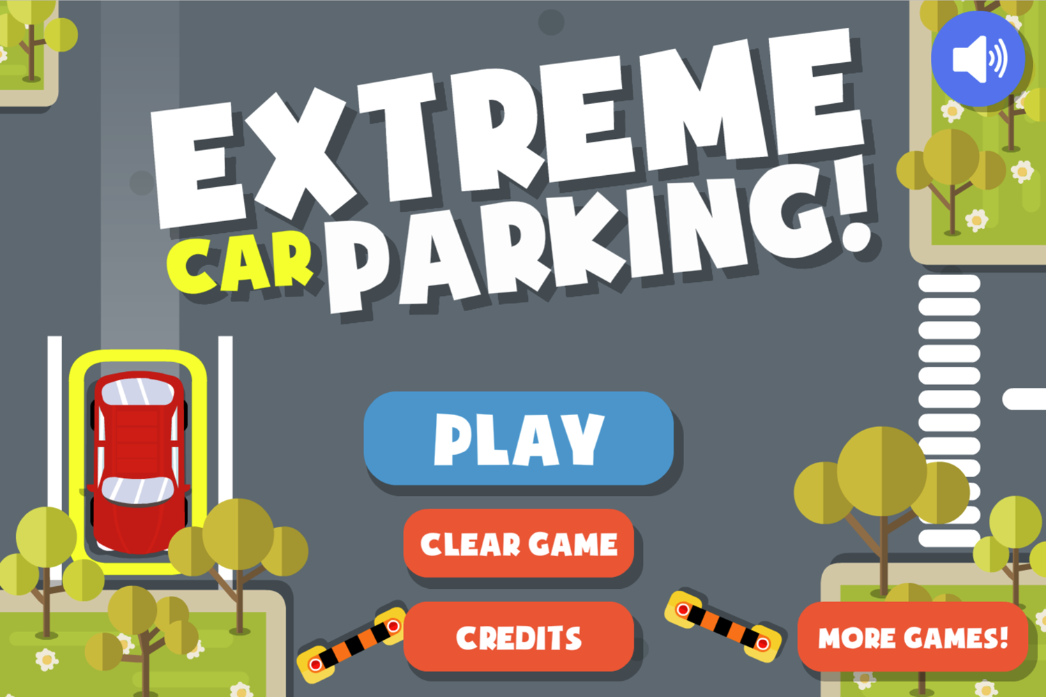 Extreme Car Parking Game Welcome Screen Screenshot.