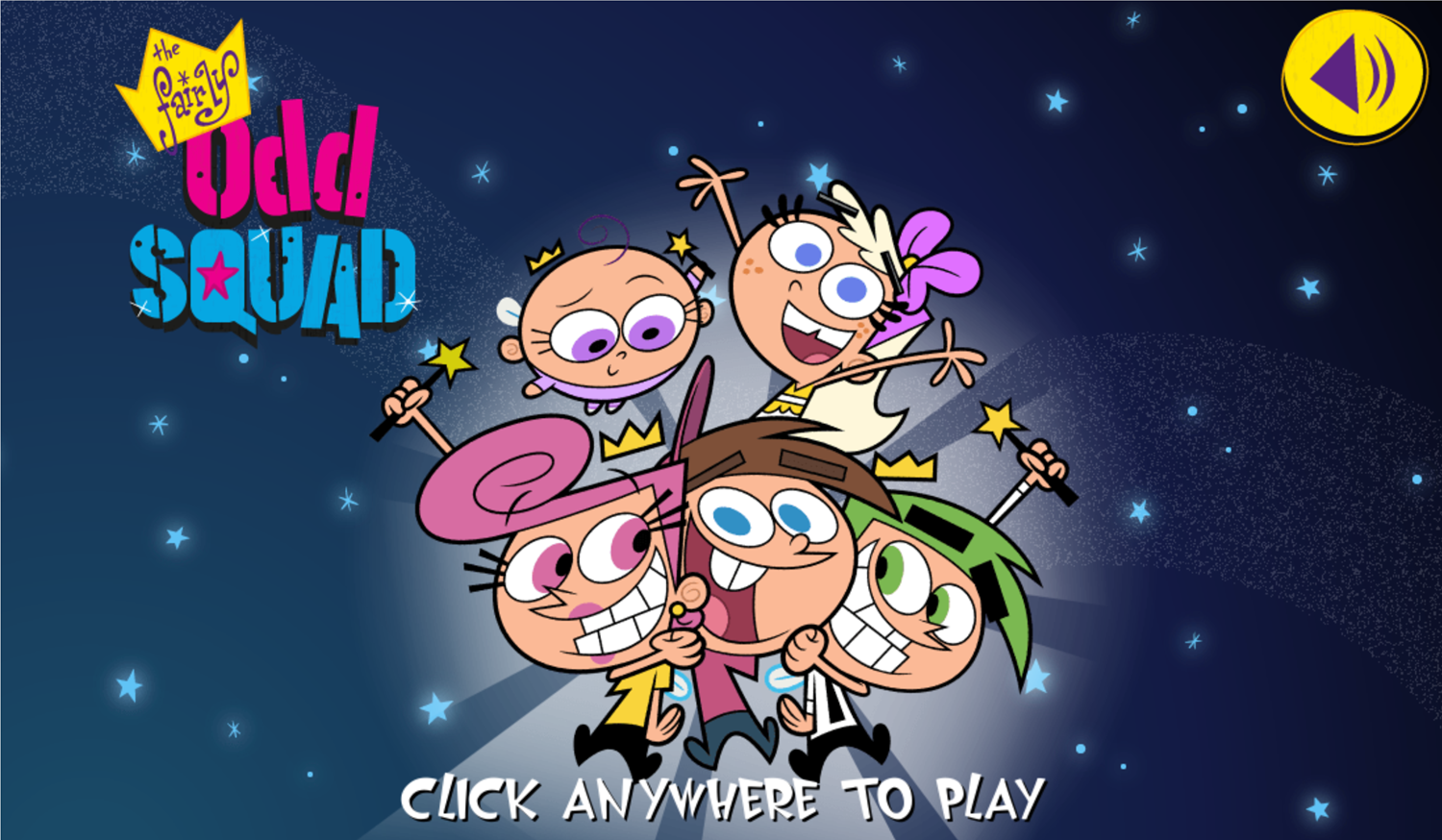 The Fairly OddParents The Fairly odd Squad Game Welcome Screen Screenshot.