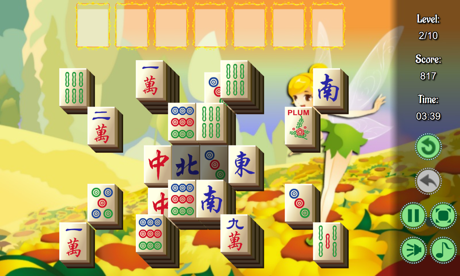 Fairy Triple Mahjong Game Next Level Screenshot.