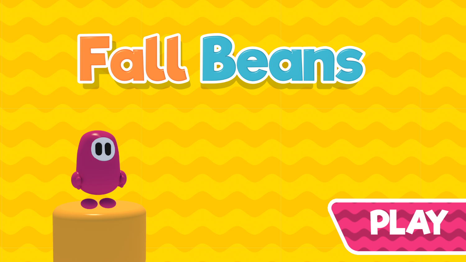 Fall Beans Game Welcome Screen Screenshot.