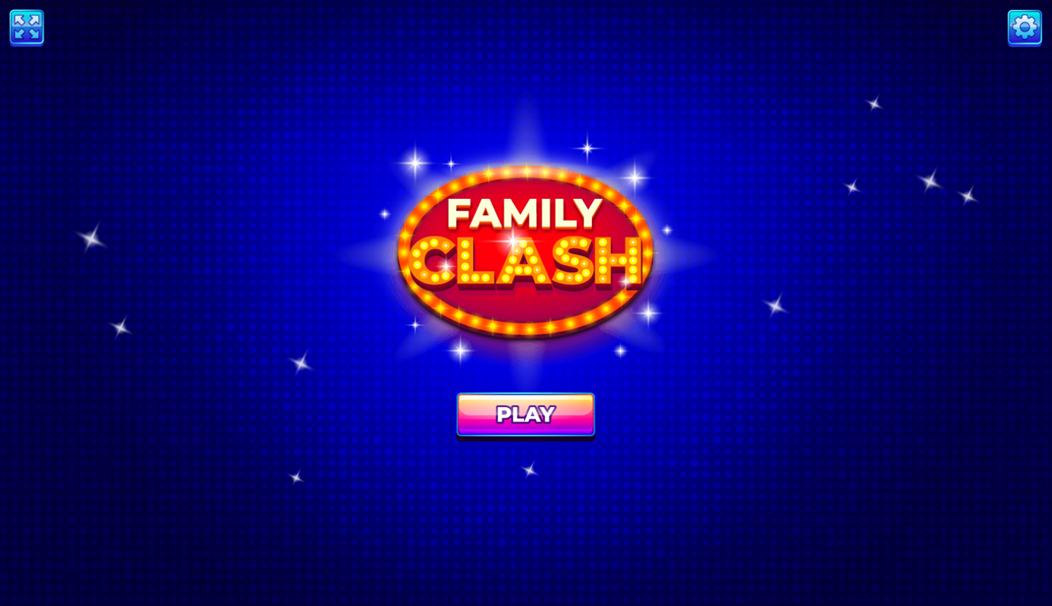 Family Clash Game Welcome Screen Screenshot.