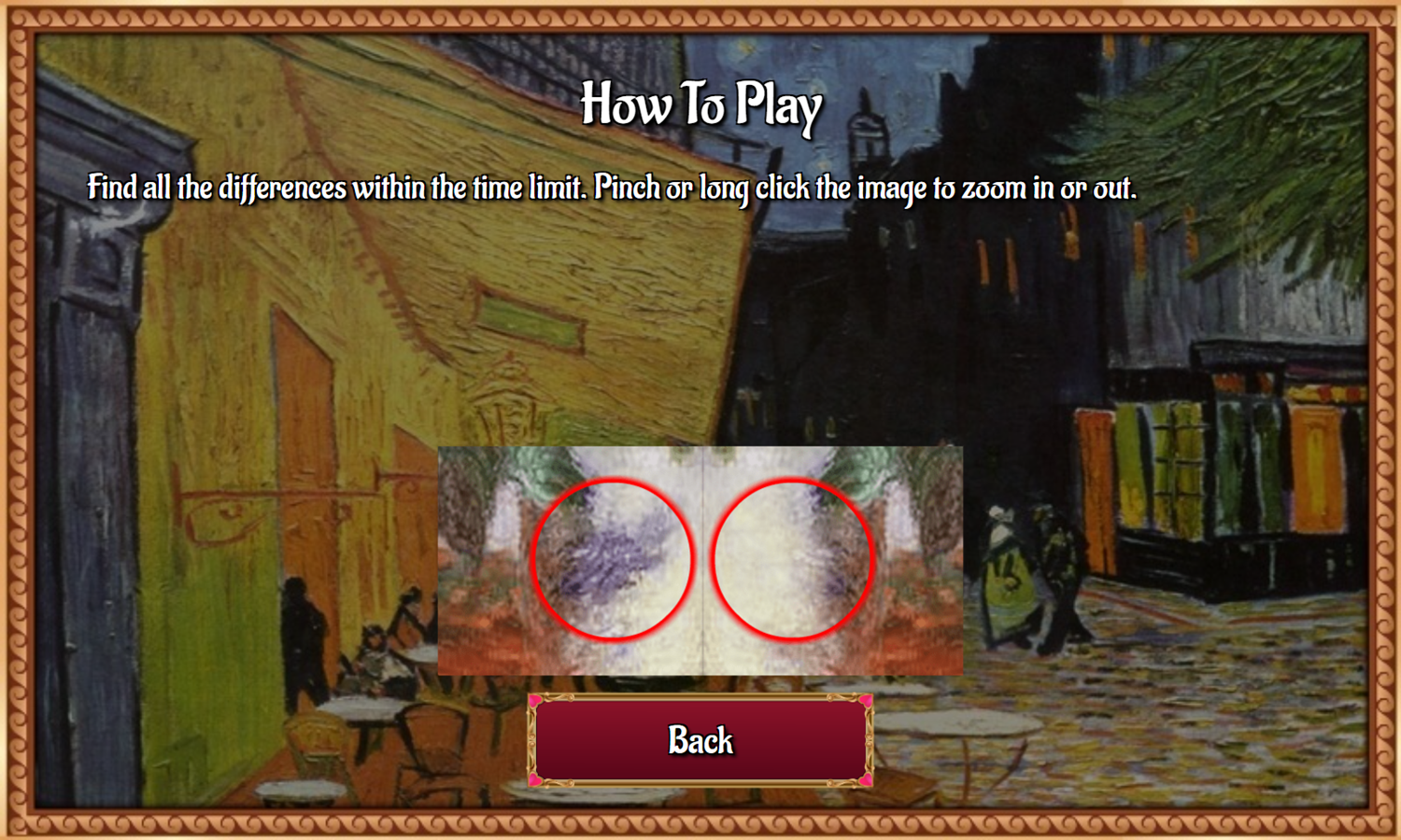 Famous Paintings 1 Game How To Play Screenshot.