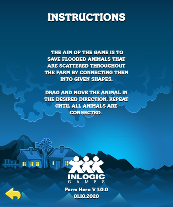 Farm Hero Game Instructions Screenshot.