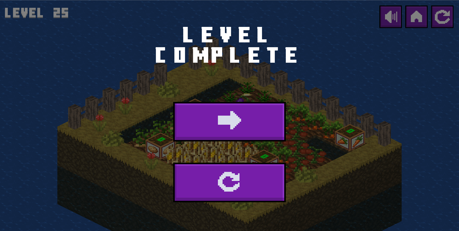Farm Island Game Level Complete Screen Screenshot.