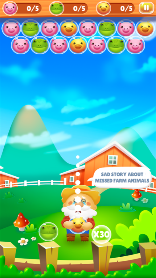 Farm Rescue Game Screenshot.