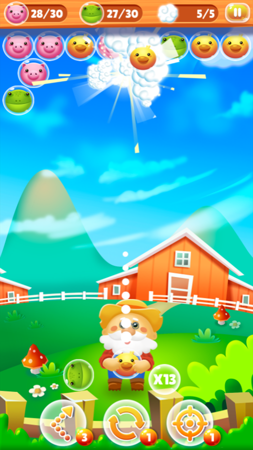 Farm Rescue Game Remove Piece Screenshot.