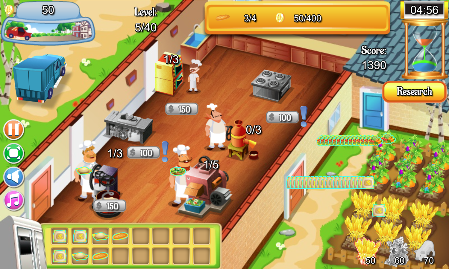 Farm Town Gameplay Screenshot.