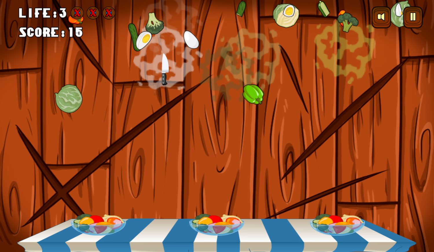 Fast Fruit Game Play Screenshot.