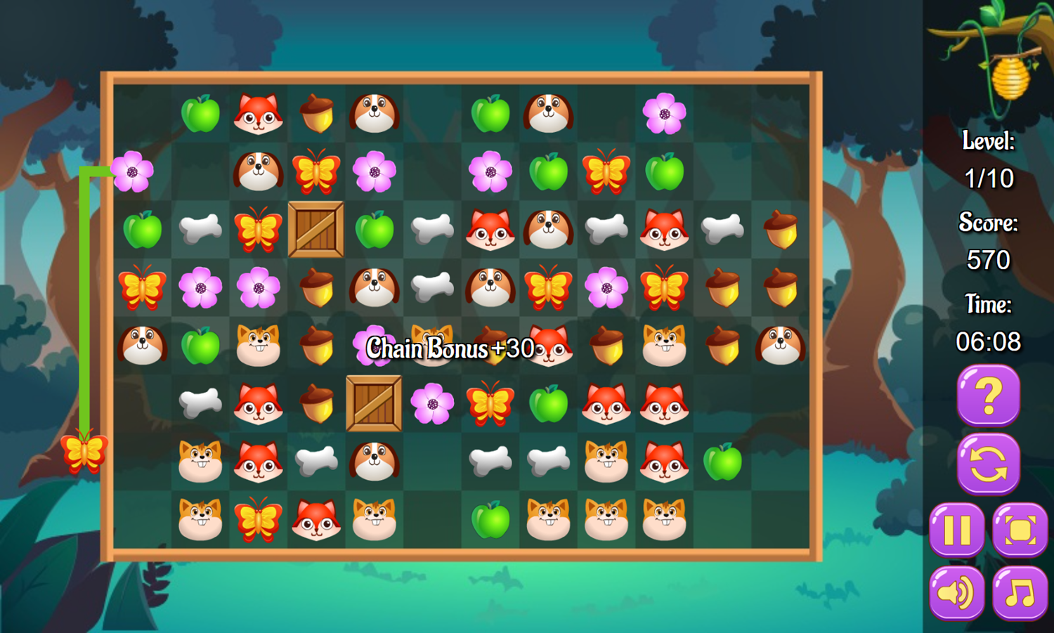 Feed the Animals Game Play Screenshot.