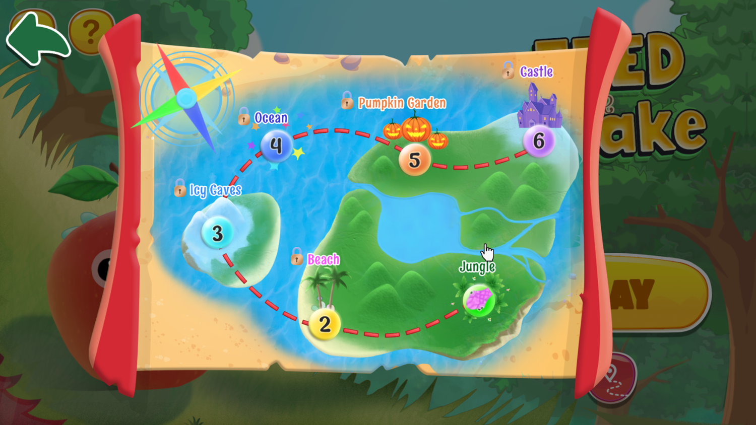 Feed The Snake Game Open Map Screenshot.
