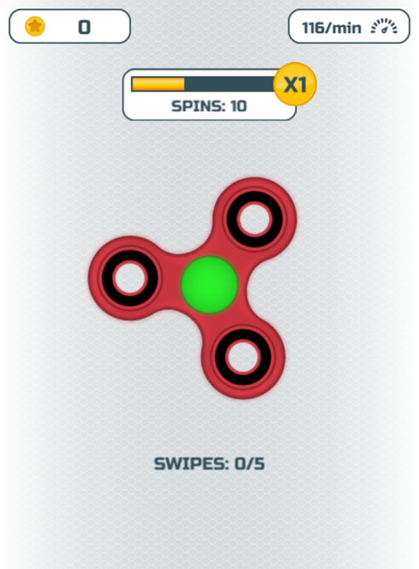 Fidget Spinner Mania Game Spin Screenshot.