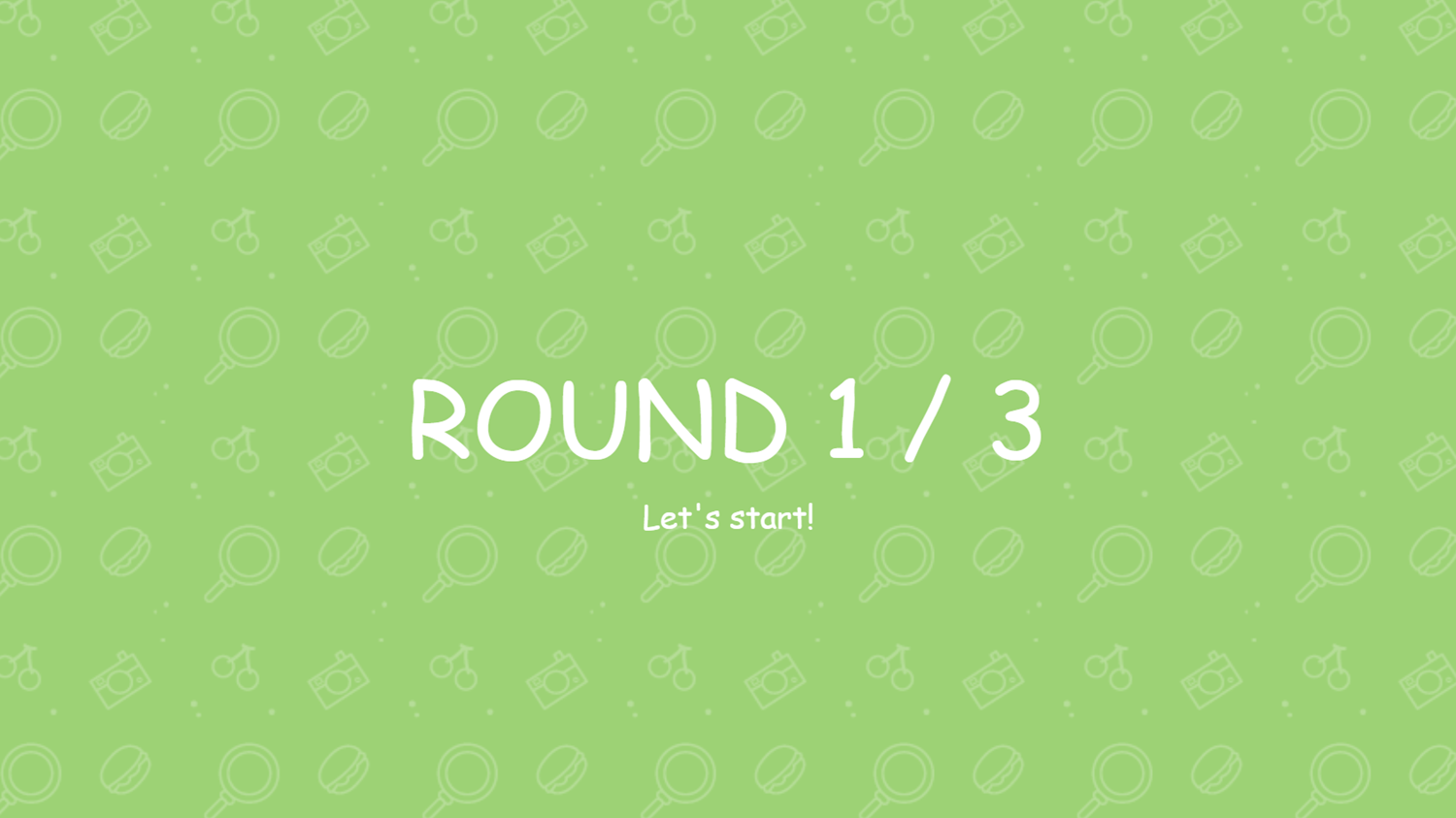 Find Hidden Object Game Round Start Screenshot.