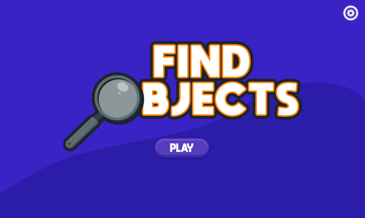 Find Objects Game Welcome Screen Screenshot.