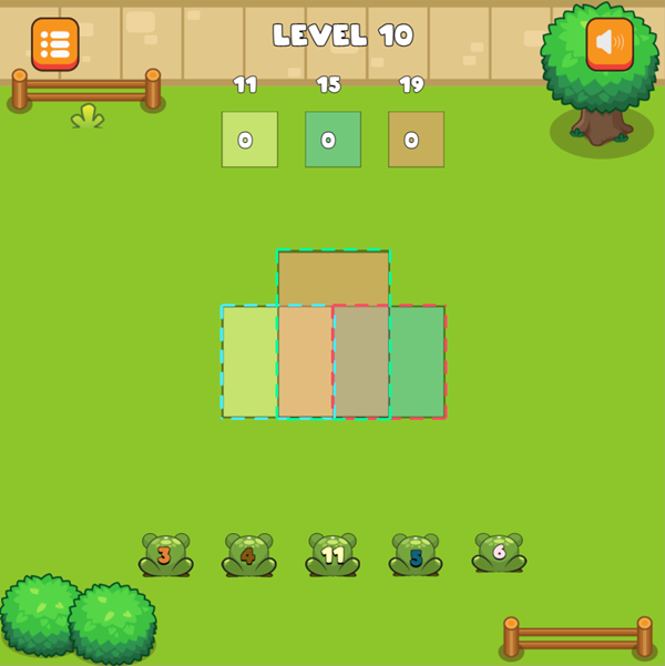 Find Sum Game Level Progress Screenshot.