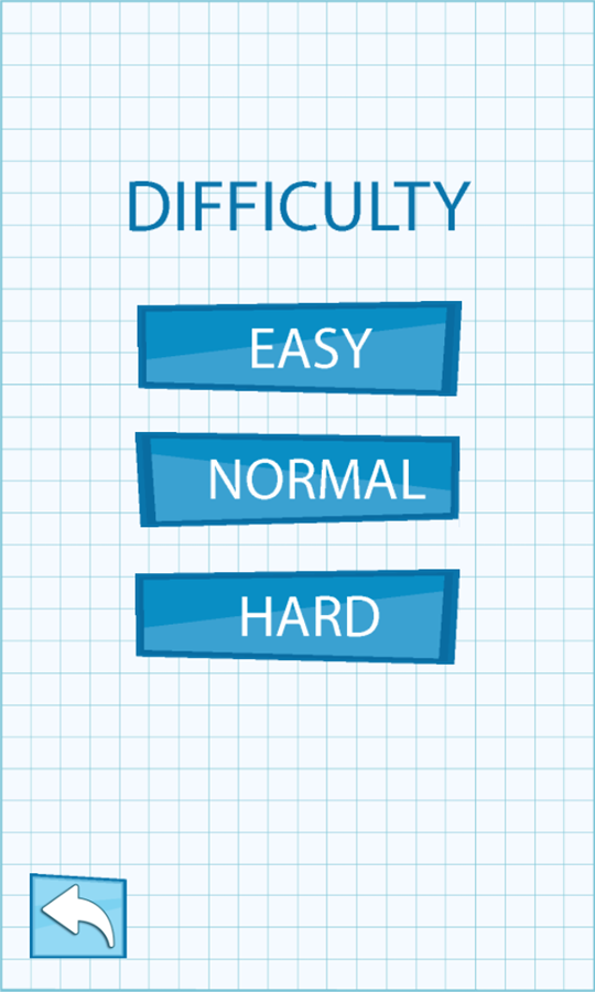 Find The Numbers Game Difficulty Select Screenshot.