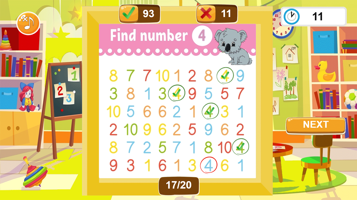 Find The Number Game Screenshots.