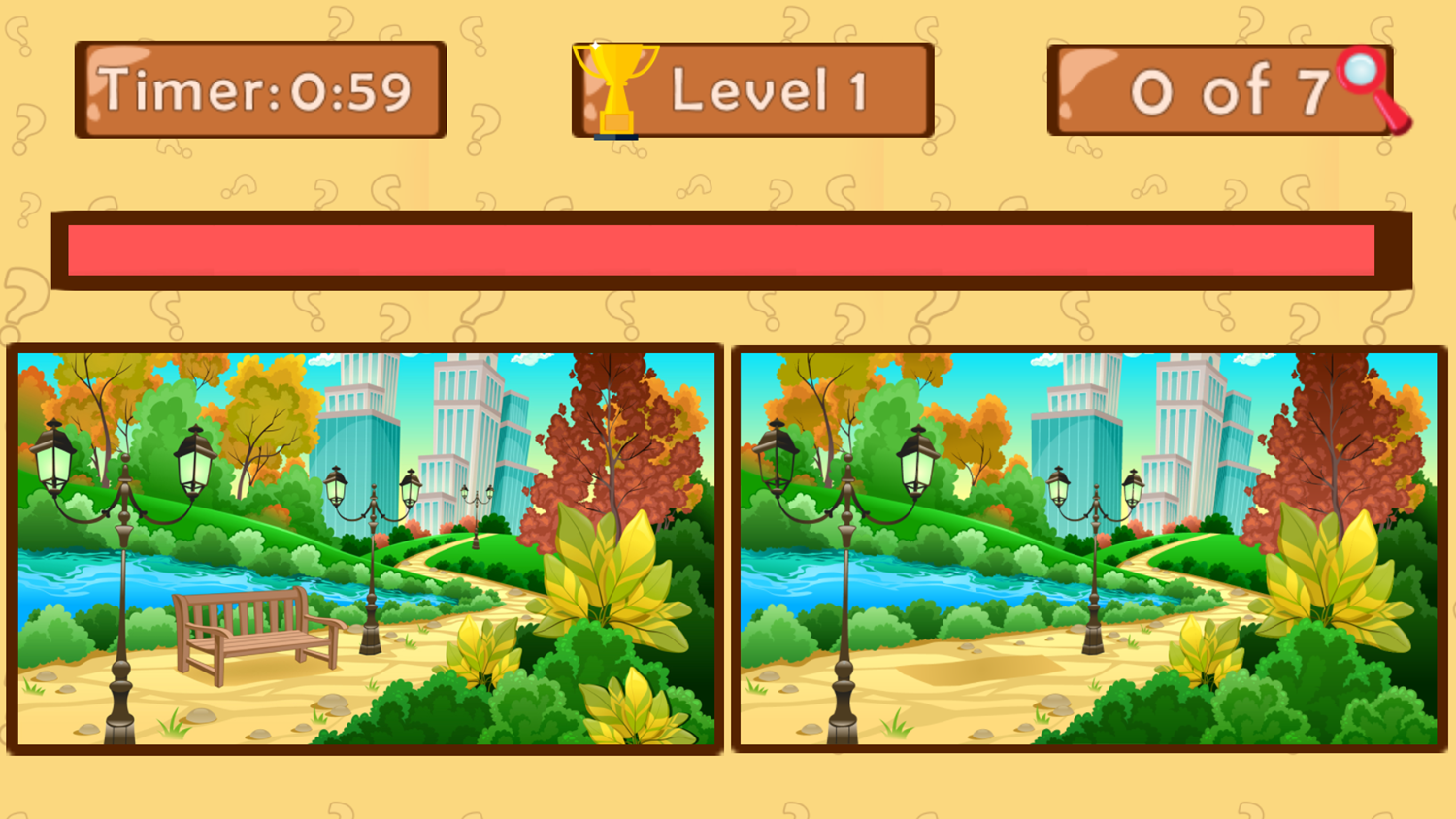 Find Wrong Game Level Start Screenshot.