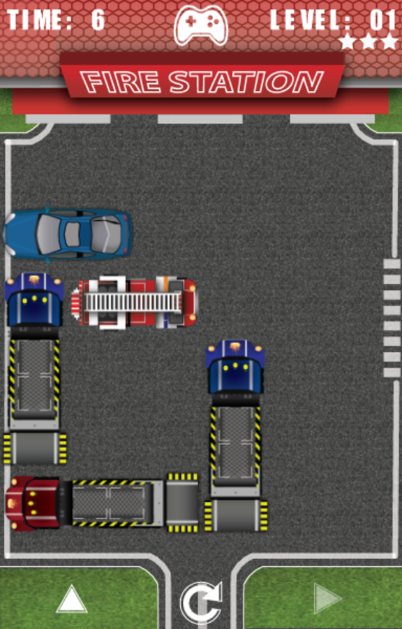 Fire Truck Game Level Complete Screenshot.