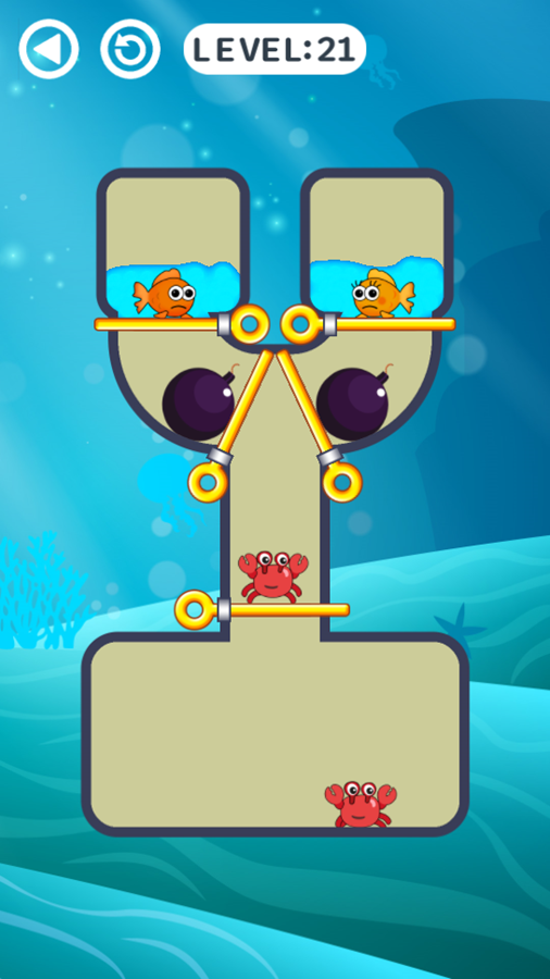 Fish Love Game Level Challenge Screenshot.