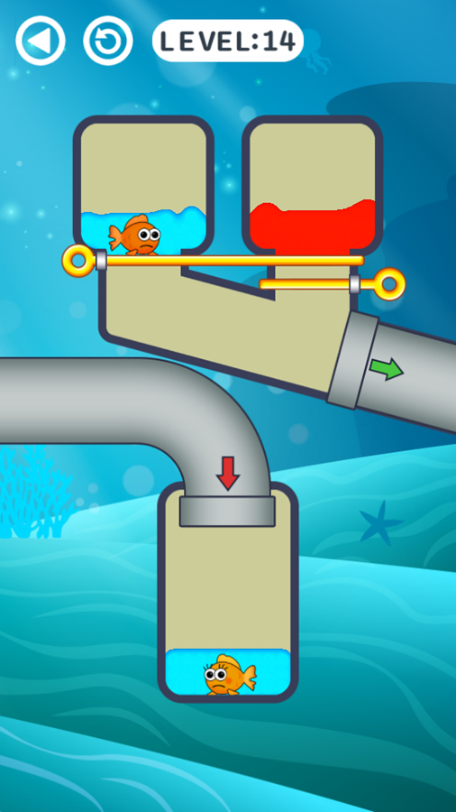 Fish Love Game Level Progress Screenshot.