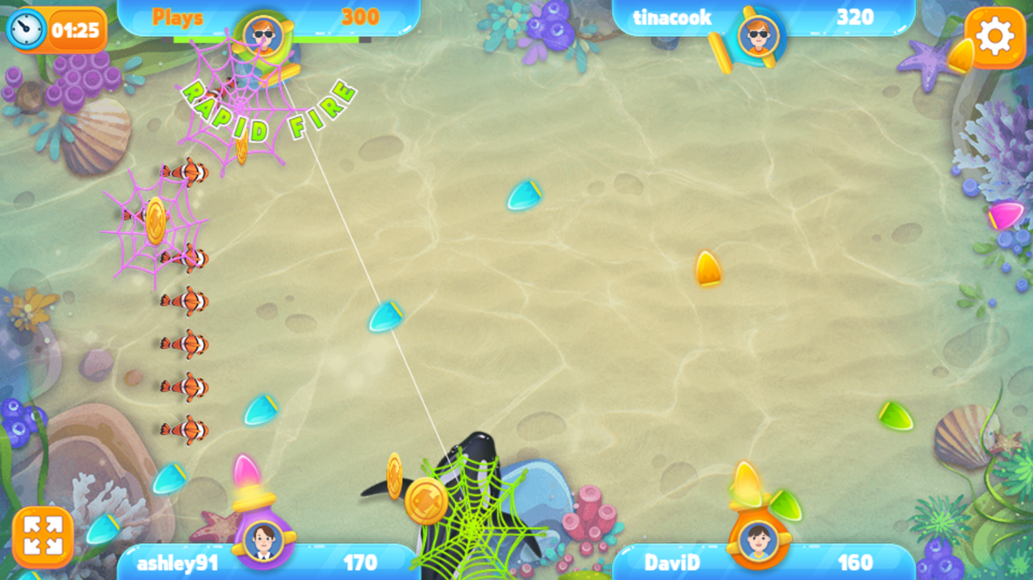 Fishing With Buddies Game Play Screenshot.