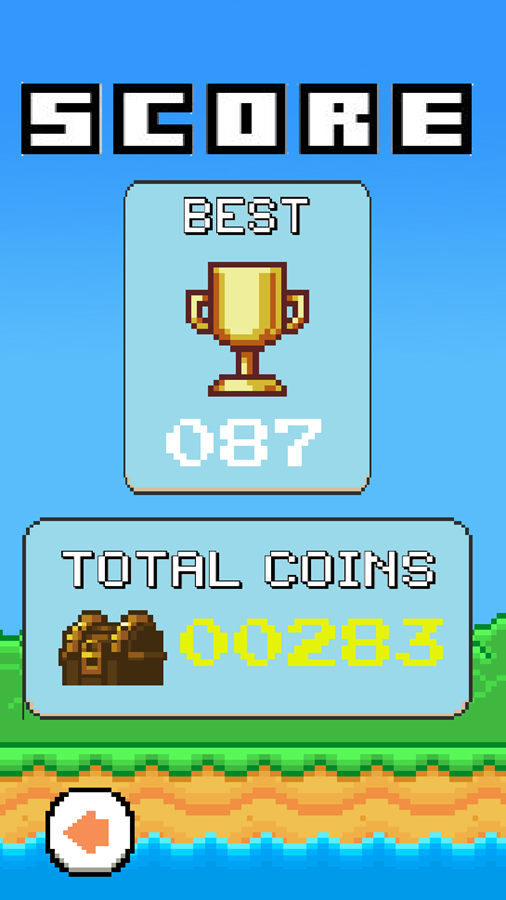 Flappy Buddy Game Score Screenshot.