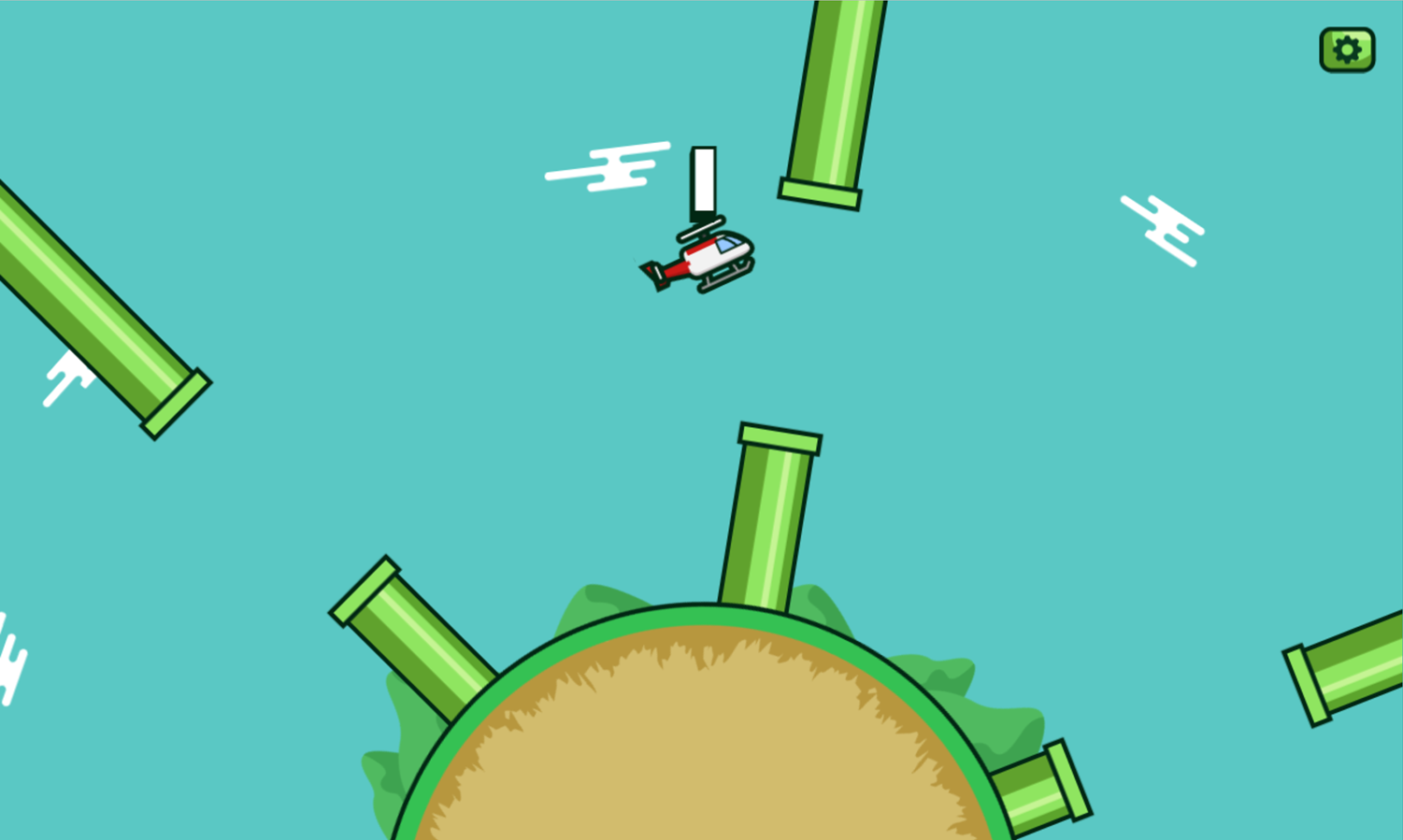 Flappy Copter Game Screenshot.