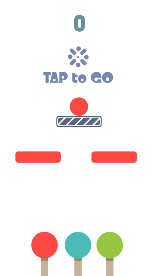 Flat Jumper Game Start Screenshot.