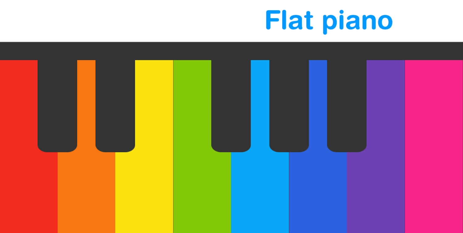 Flat Piano Music Simulator Screenshot.