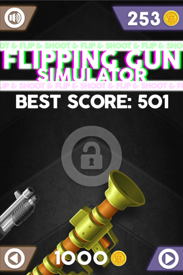 Flipping Gun Simulator Game Bazooka Locked Screenshot.