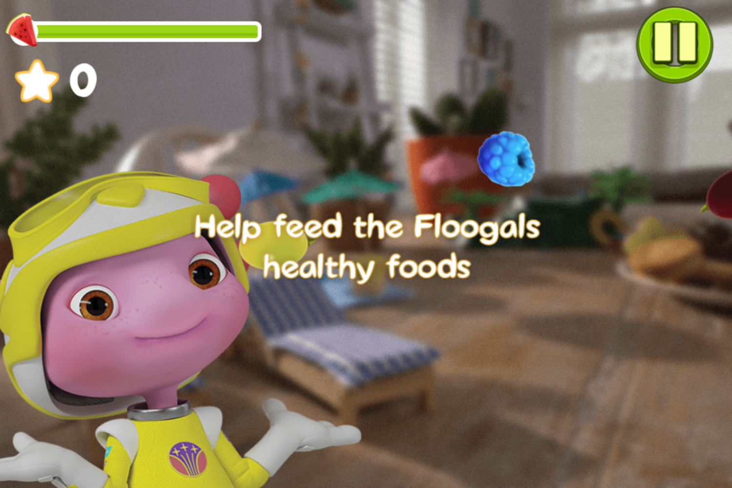 Floogals Feed the Floogals Game Goal Screenshot.