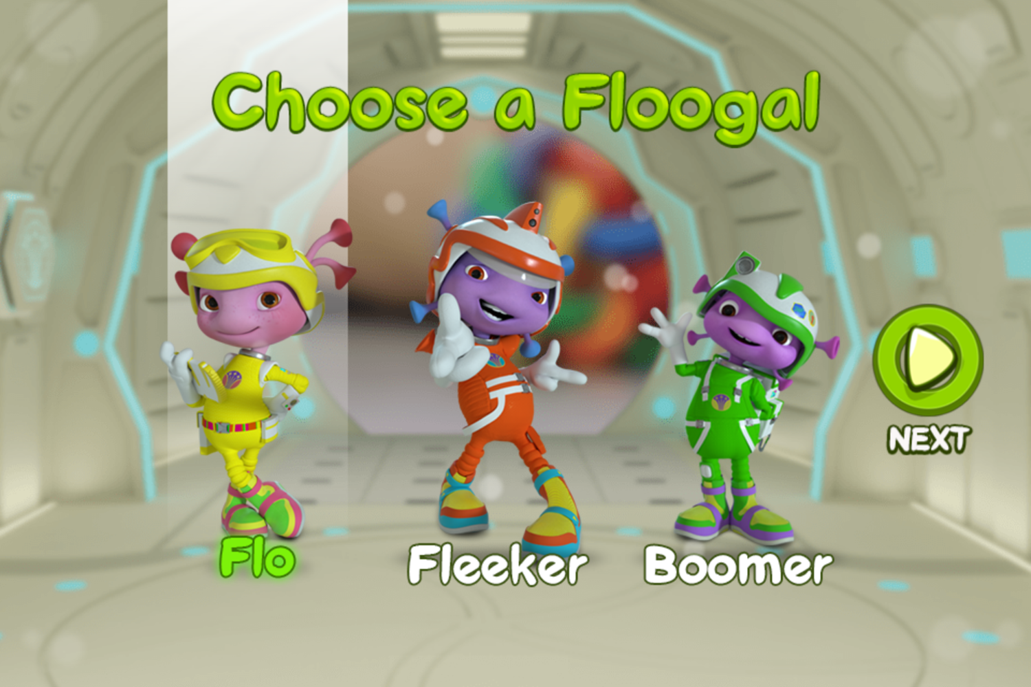 Floogals Maze Adventure Game Choose Floogals Screenshot.