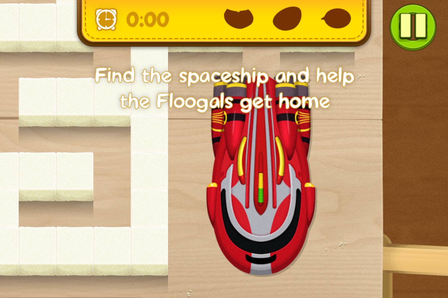 Floogals Maze Adventure Game Goal Screenshot.