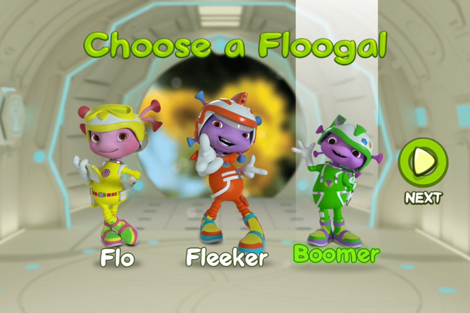 Floogals Mission Game Choose Floogal Screenshot.