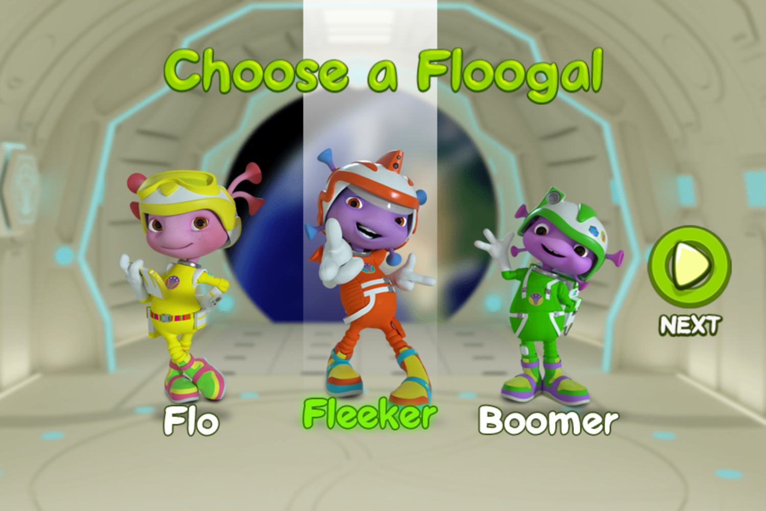 Floogals Mission From Floog Game Choose Floogal Screenshot.