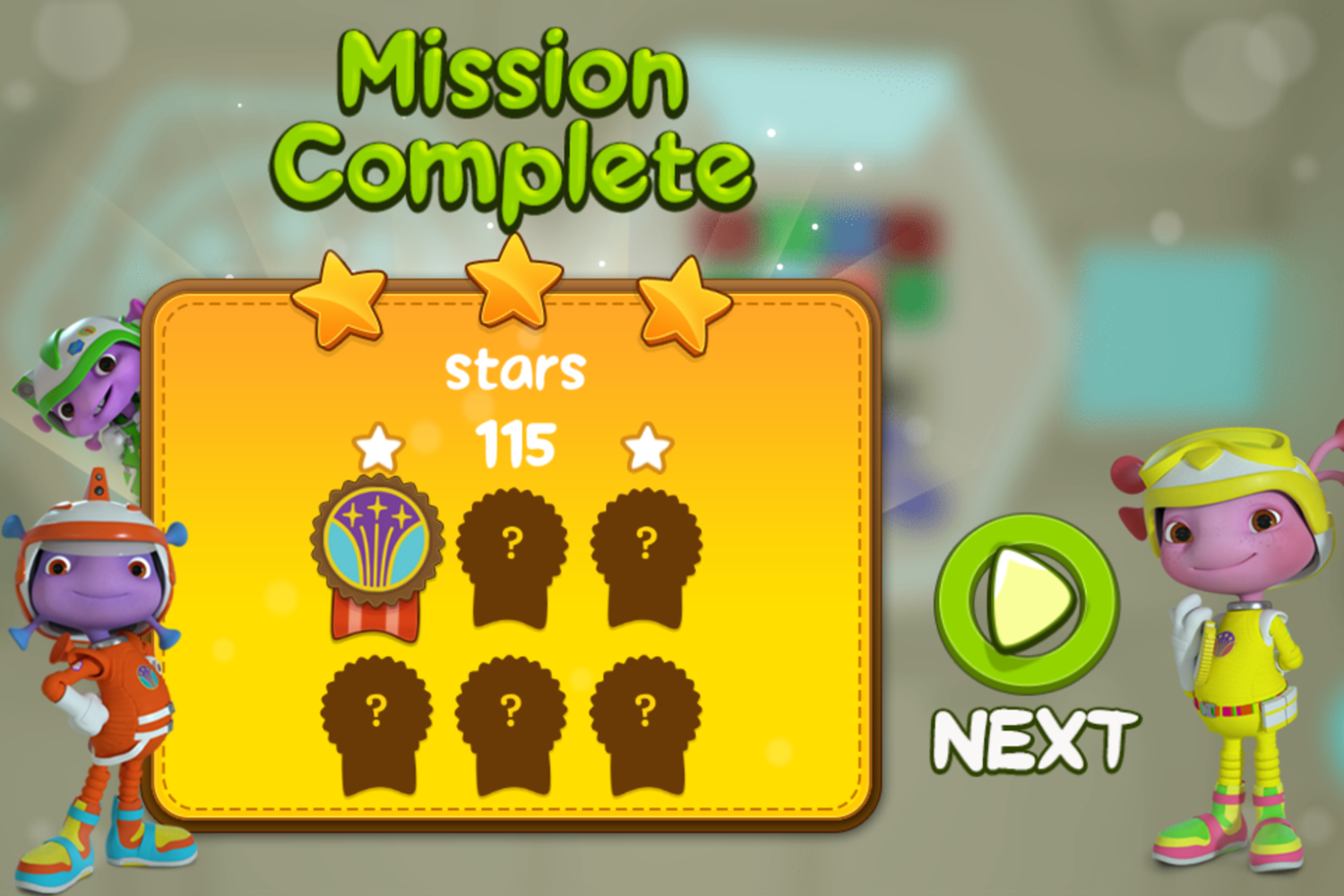 Floogals Mission From Floog Game Mission Complete Screenshot.