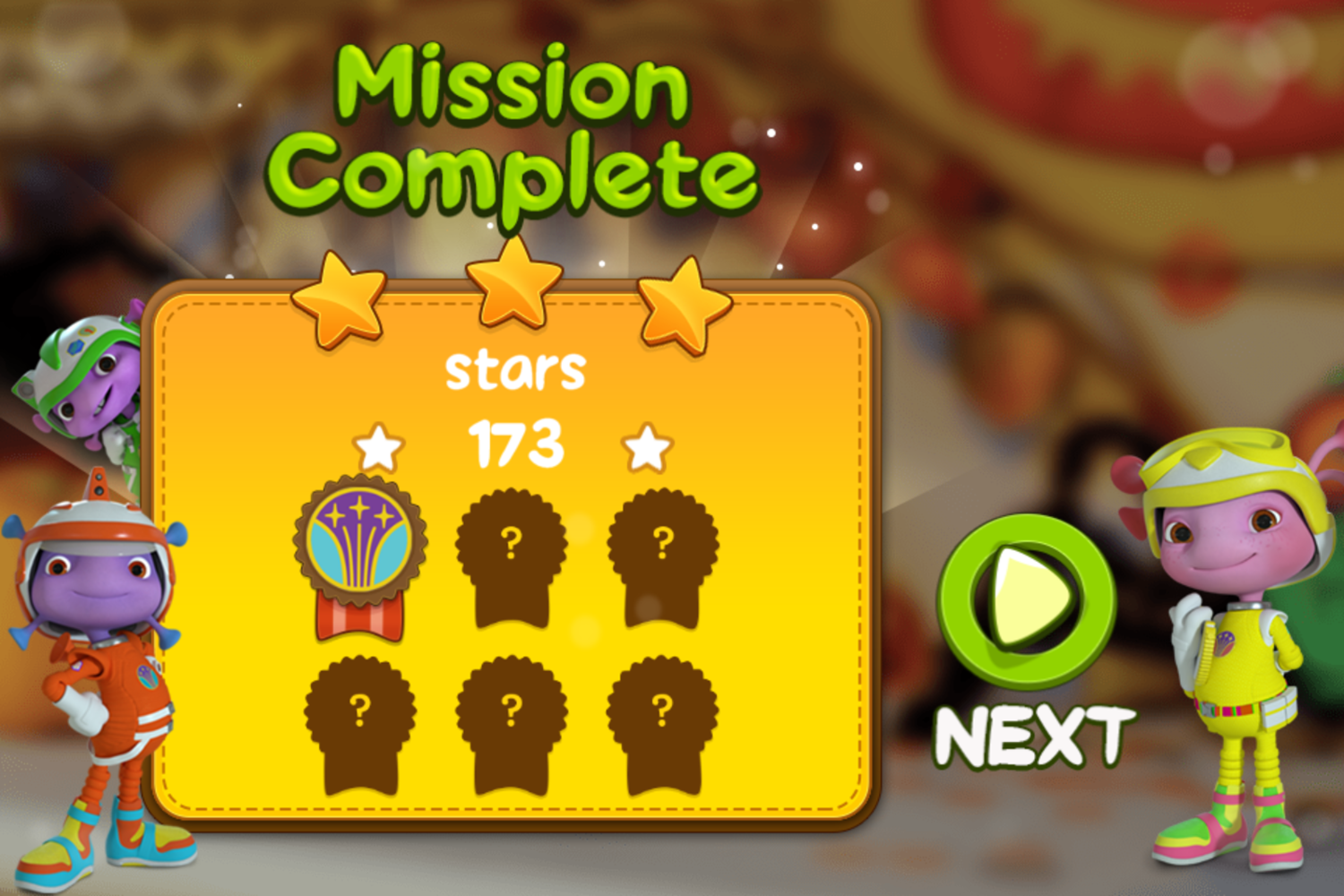 Floogals Mission Game Mission Complete Screenshot.