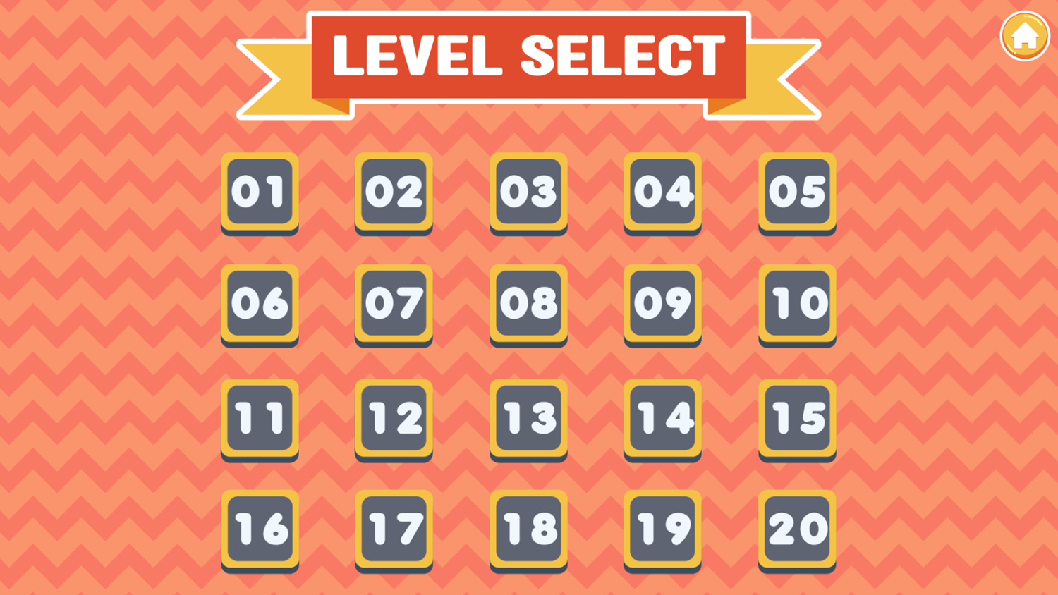 Floor is Lava Game Level Select Screen Screenshot.