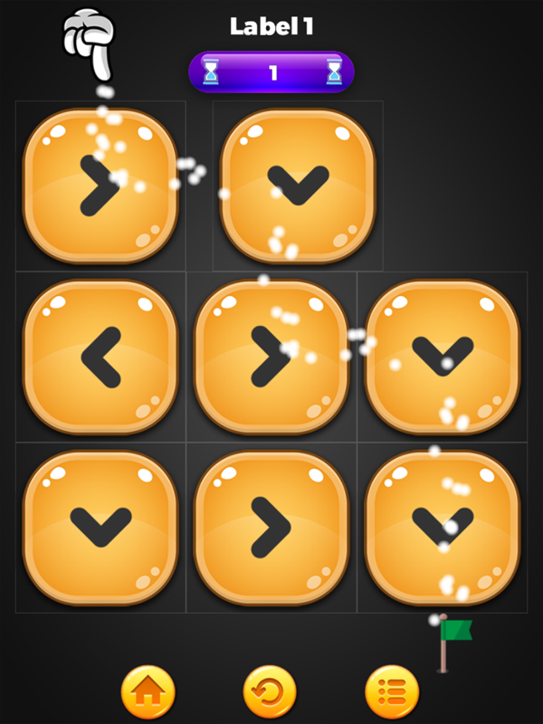 Flow Puzzle Game Level Play Screenshot.