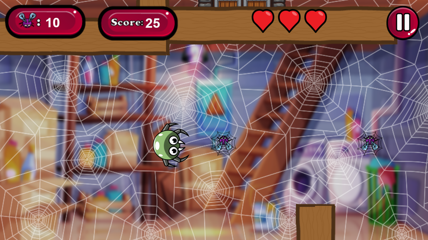 Fly Hunt Game Level Play Screenshot.