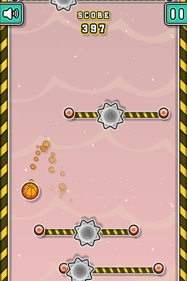 Flying Ball Game Survival Mode Screenshot.