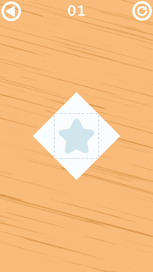 Fold Paper Game Level Start Screenshot.