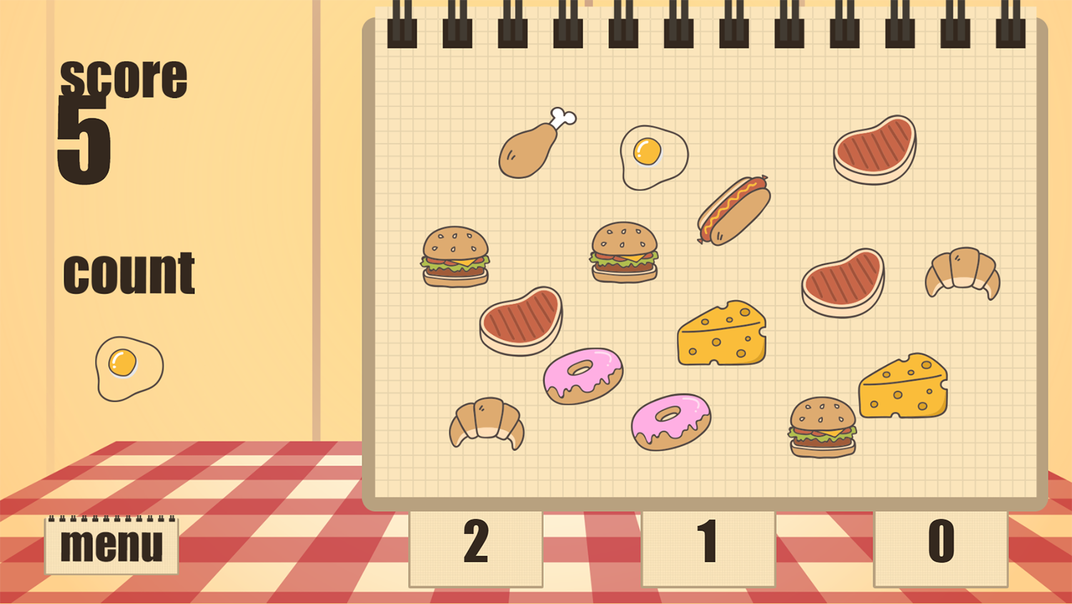 Food Count Game Screenshots.