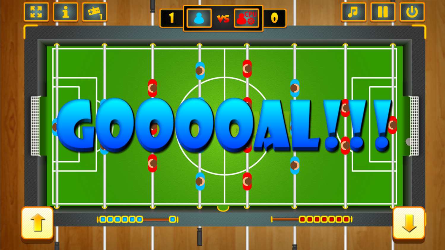 Online Foosball Game Screenshot.